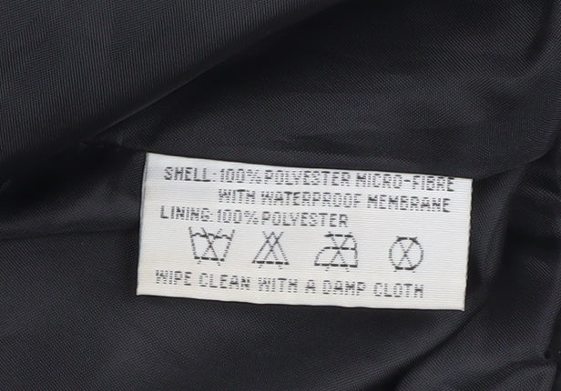 Mens UK Size L Regal Black Windbreaker Coat