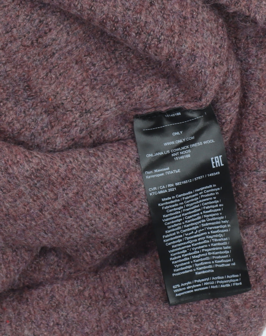 Womens UK Size L Only Purple Pullover Jumper
