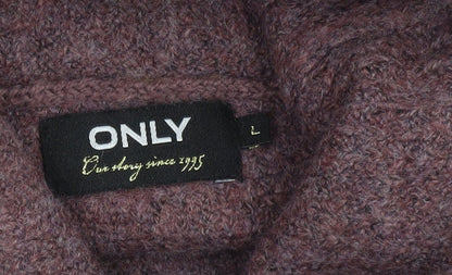 Womens UK Size L Only Purple Pullover Jumper