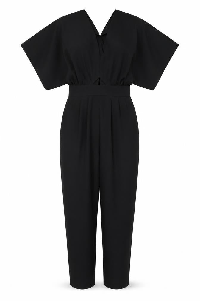 Womens UK Size 8 ASOS One-Piece Black Jumpsuit