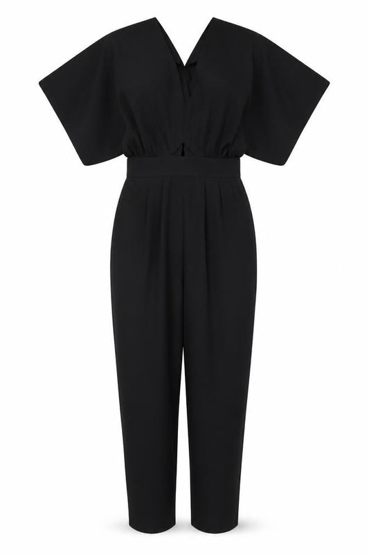 Womens UK Size 8 ASOS One-Piece Black Jumpsuit