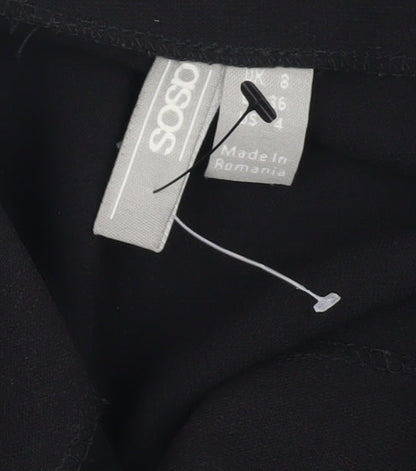 Womens UK Size 8 ASOS One-Piece Black Jumpsuit