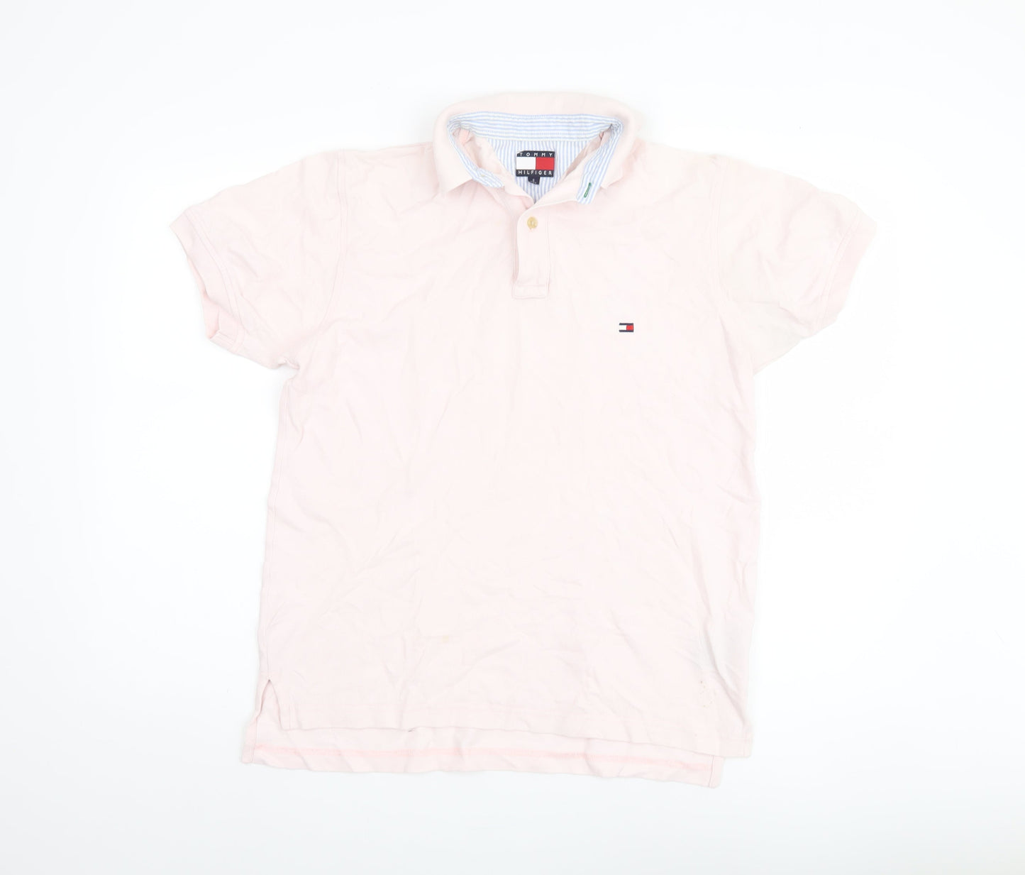 Tommy Hilfiger Men’s Pink Polo Shirt Small