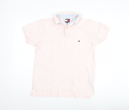 Tommy Hilfiger Men’s Pink Polo Shirt Small