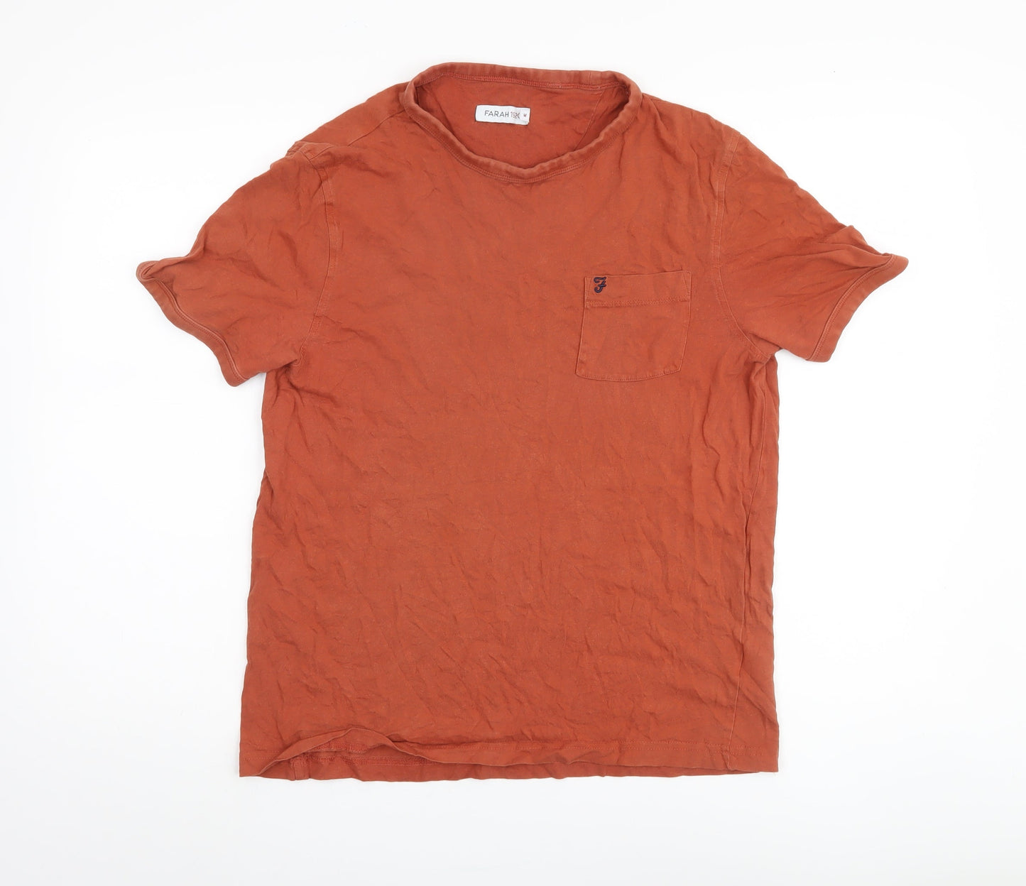 Mens UK Size M Farah Brown  T-Shirt