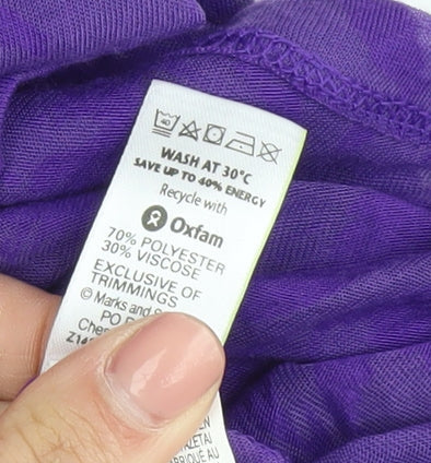 Womens UK Size 12 Marks and Spencer Purple  Tank