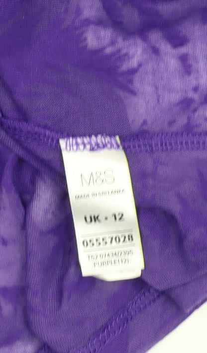 Womens UK Size 12 Marks and Spencer Purple  Tank
