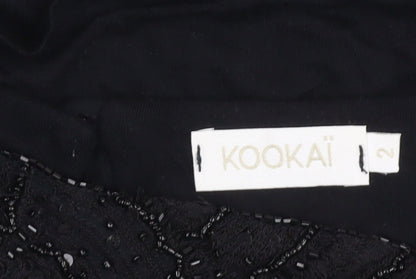 Kookai Women's Black Beaded Dress, Size 4