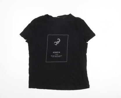 Womens UK Size L VERO MODA Black  T-Shirt