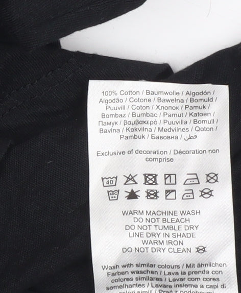 Womens UK Size L VERO MODA Black  T-Shirt