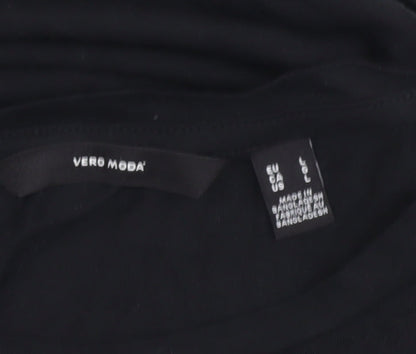 Womens UK Size L VERO MODA Black  T-Shirt