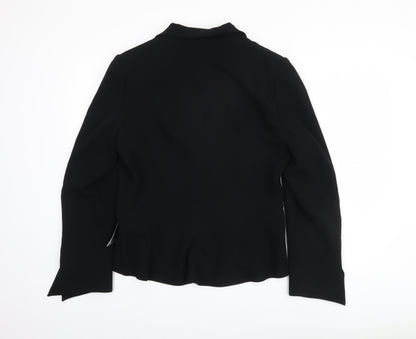 Wallis Women's Black Blazer Size 16, Lined, One-Button