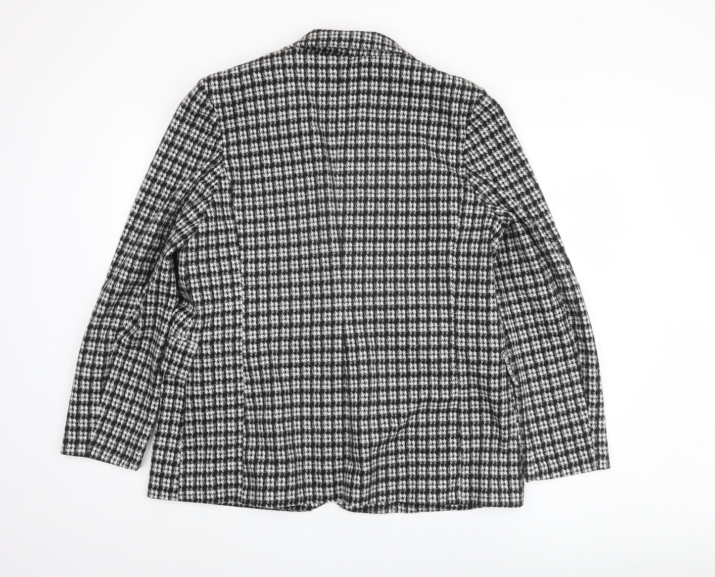 Mexx Women's Black Houndstooth Blazer L