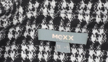 Mexx Women's Black Houndstooth Blazer L
