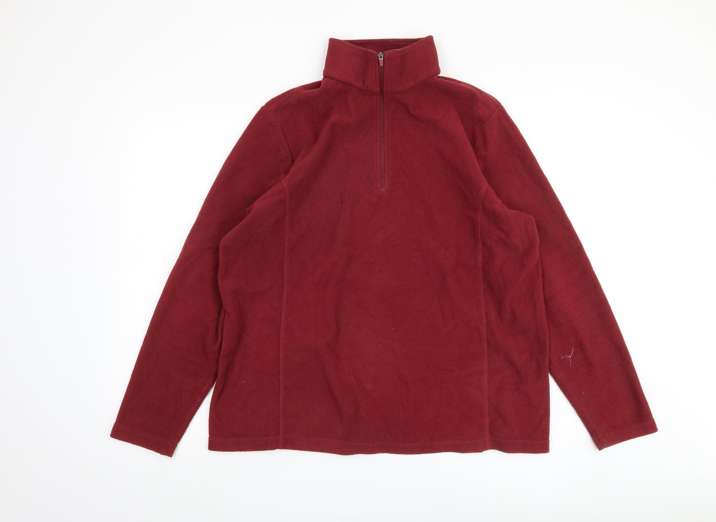 Mens UK Size XL Lands' End Red Pullover Sweatshirt