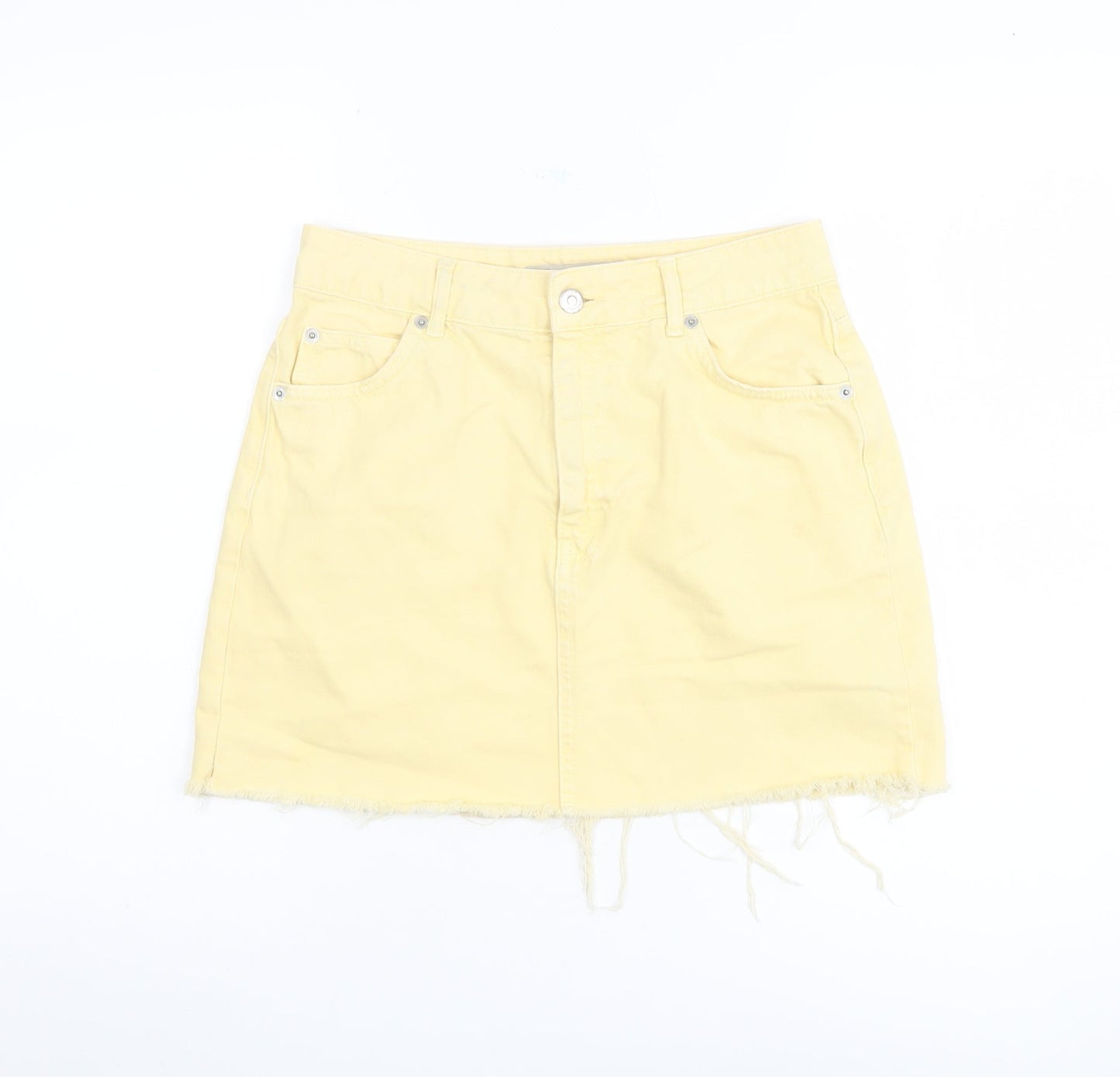 Womens UK Size 10 Topshop Mini Denim Skirt