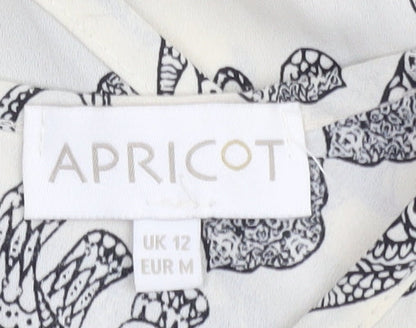 Womens UK Size 12 Apricot Ivory Tunic Tank