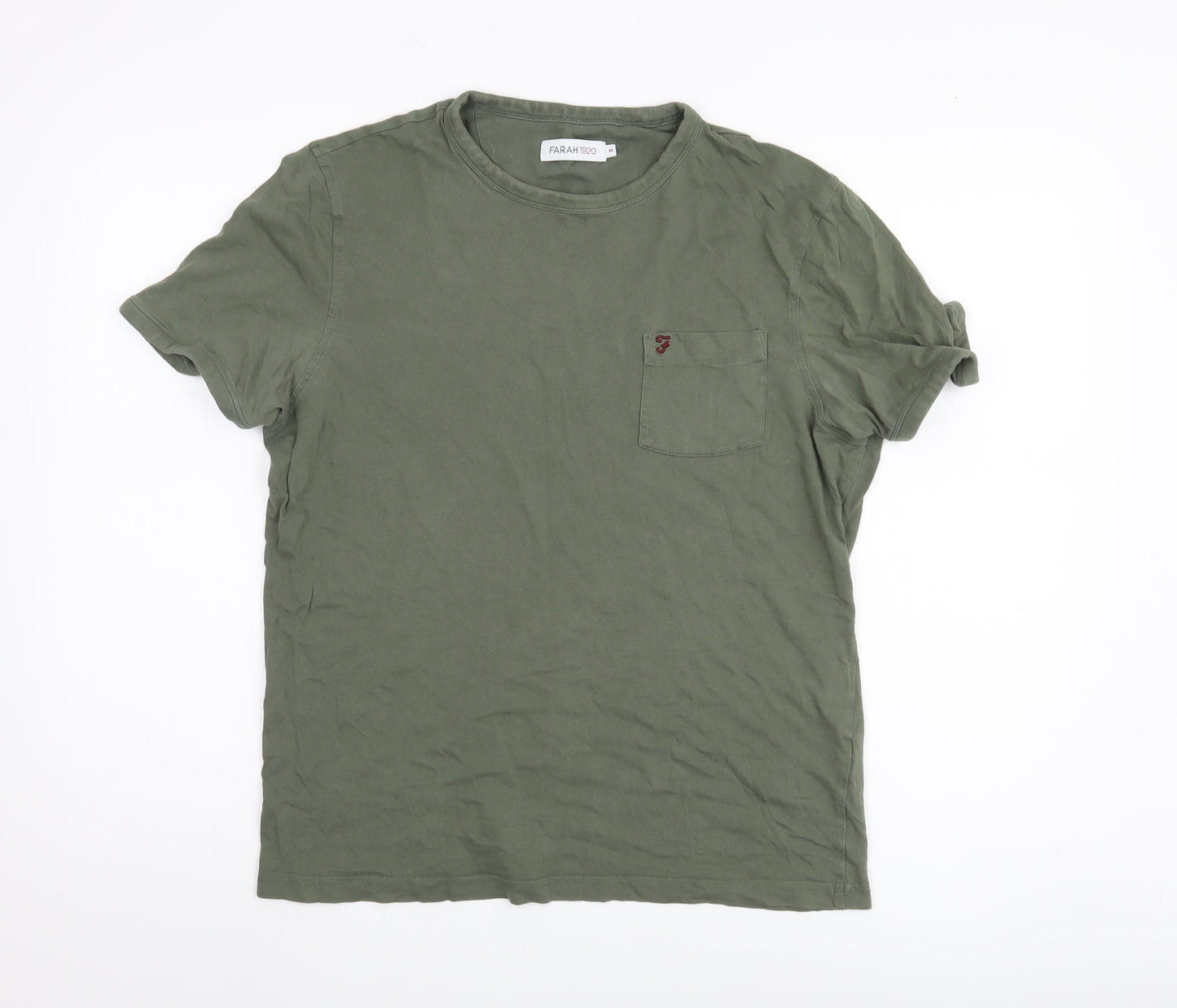 Mens UK Size M Farah Green  T-Shirt