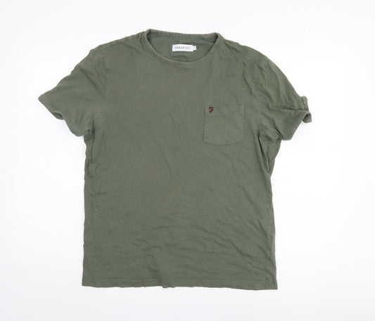 Mens UK Size M Farah Green  T-Shirt