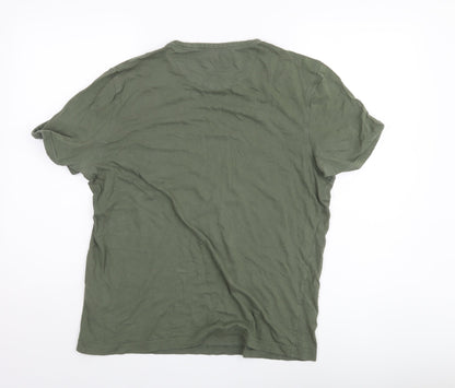 Mens UK Size M Farah Green  T-Shirt