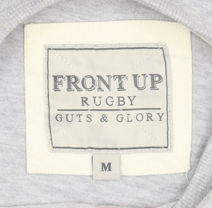 Front Up Rugby Men's Grey M Graphic Print T-Shirt