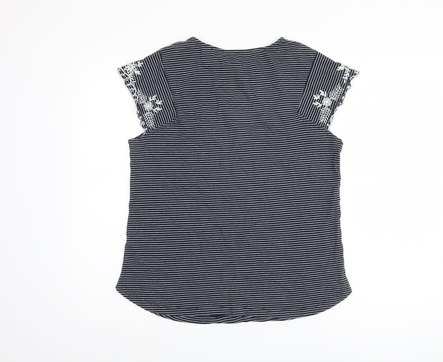 Womens UK Size 12 Bonmarché Blue Basic T-Shirt