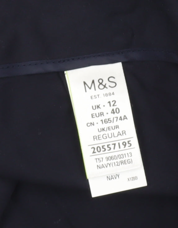 Womens UK Size 12 Marks and Spencer   Blue Trousers