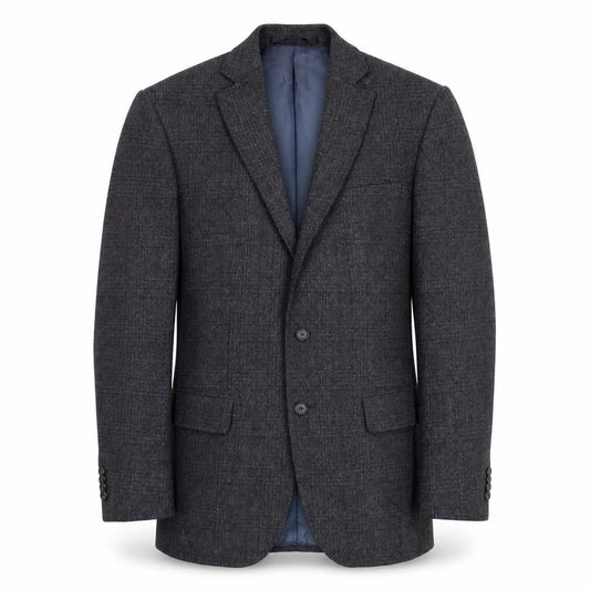 Marks and Spencer Men Blue Check Blazer M 38