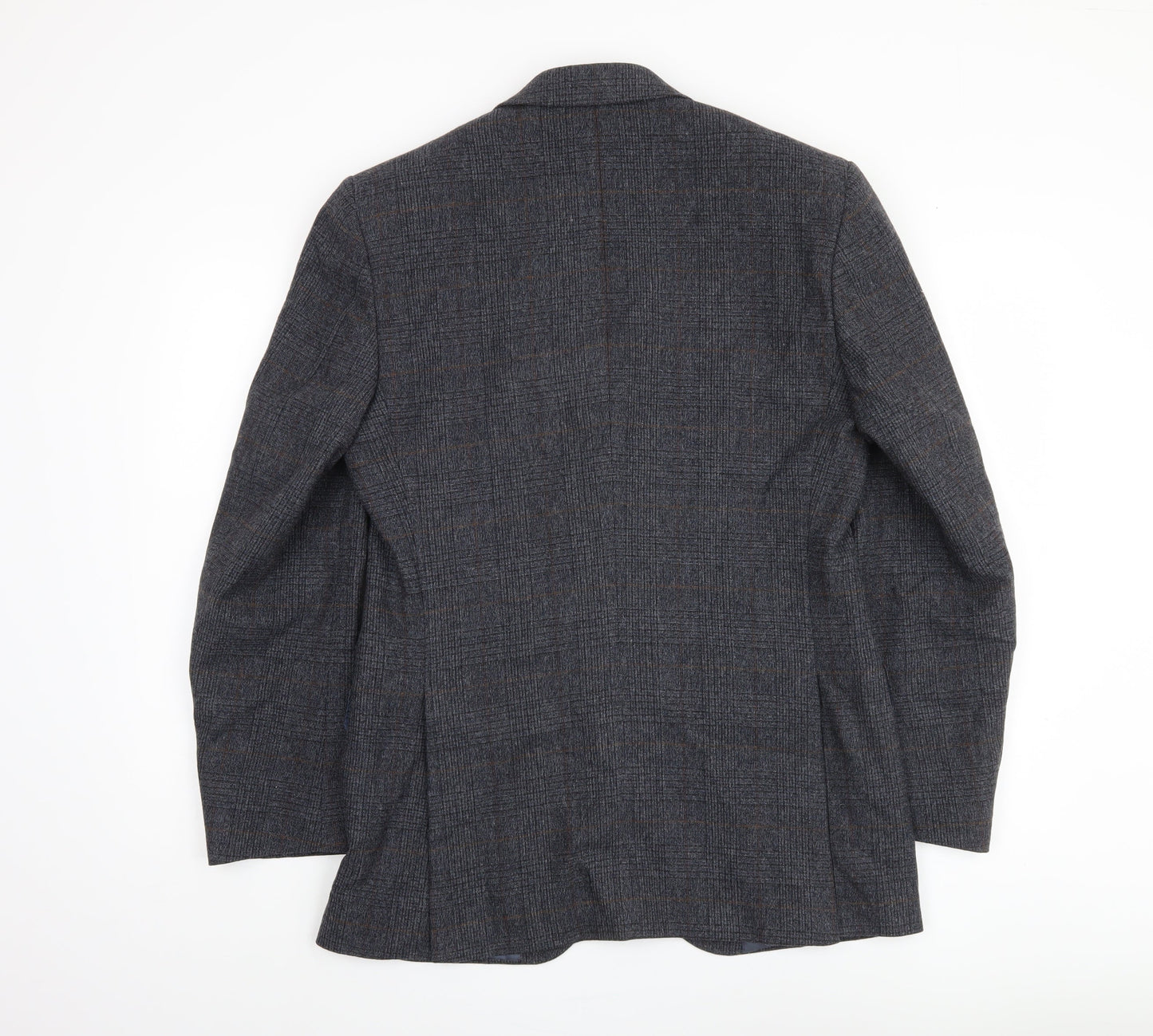 Marks and Spencer Men Blue Check Blazer M 38