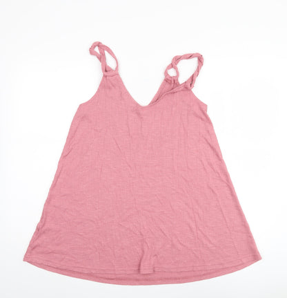 Womens UK Size 12 Pull & Bear Pink Camisole Tank