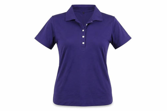 Front view of Nike unisex purple polo shirt m - casual & workwear