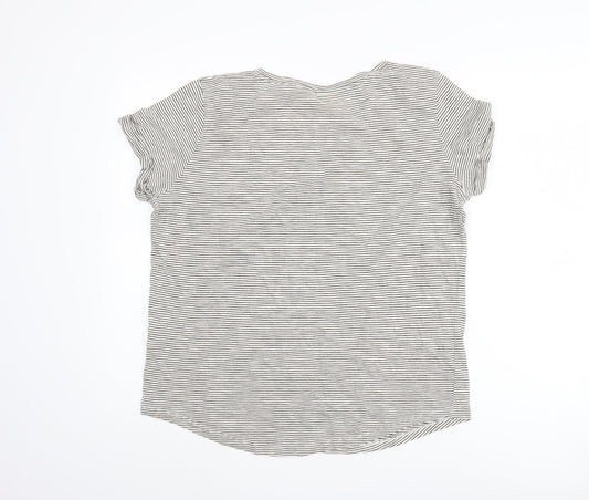 Womens UK Size 12 H&M Black Basic T-Shirt