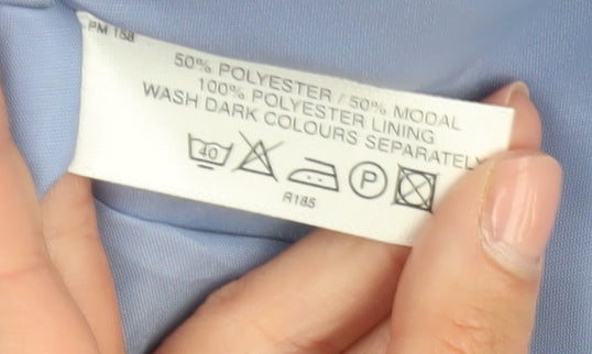 EWM Women's Blue Blazer 16 Regular Notch Lapel