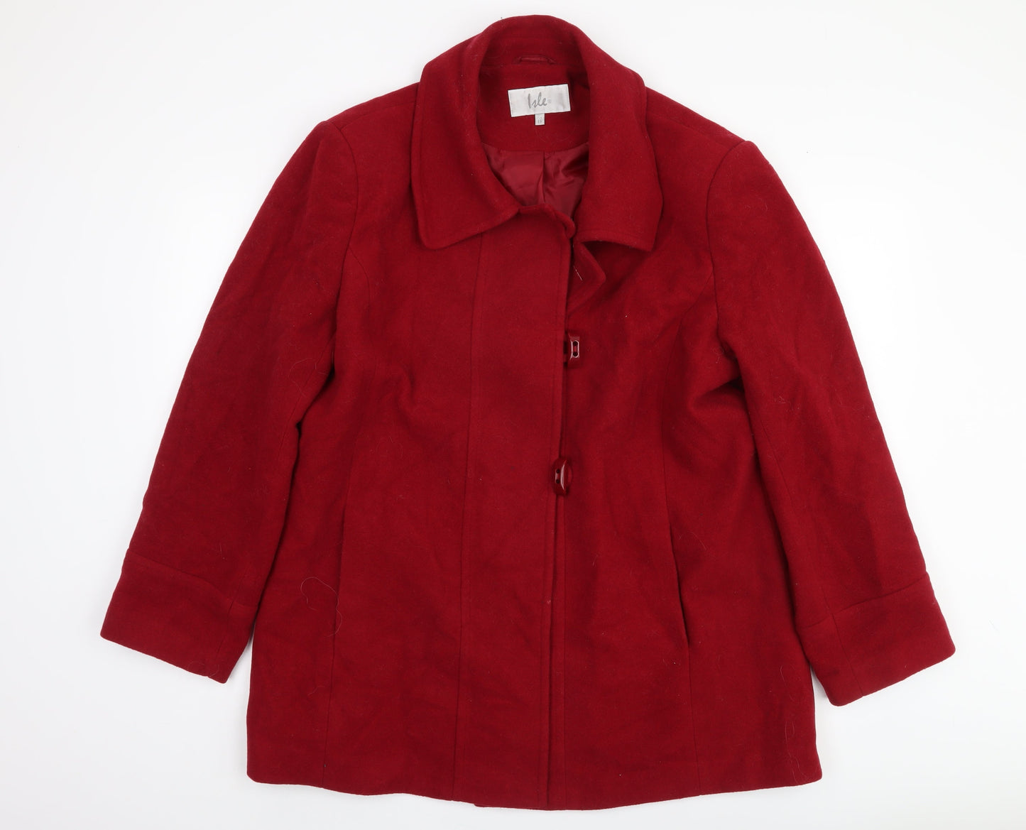 Womens UK Size 18 Isle Red Basic Jacket