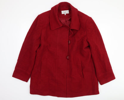 Womens UK Size 18 Isle Red Basic Jacket