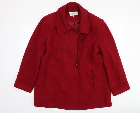 Womens UK Size 18 Isle Red Basic Jacket