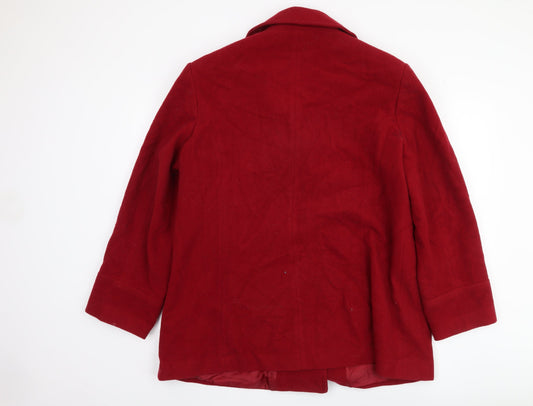 Womens UK Size 18 Isle Red Basic Jacket