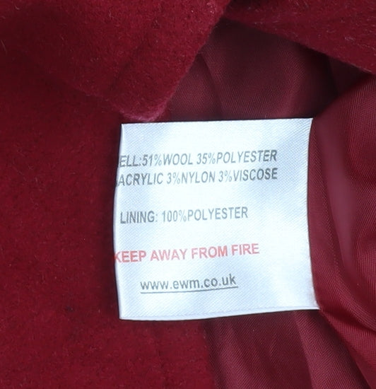 Womens UK Size 18 Isle Red Basic Jacket