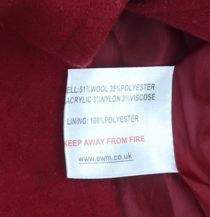 Womens UK Size 18 Isle Red Basic Jacket
