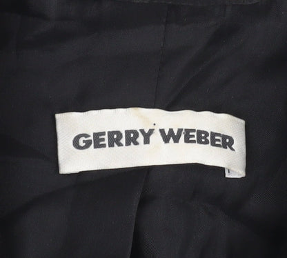 Gerry Weber Women's Black Blazer Size 10 Wool Blend