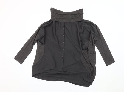 Dori Premiere Grey Cowl Neck Tunic for Women, M