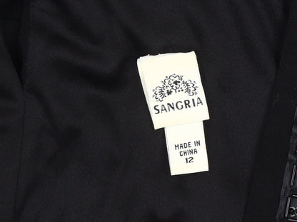 Sangria Women's Black Sleeveless Square Neck Dress - Size 12