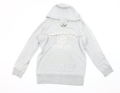 Genuine Grey Unisex Adults University Pullover Hoodie, Size 18