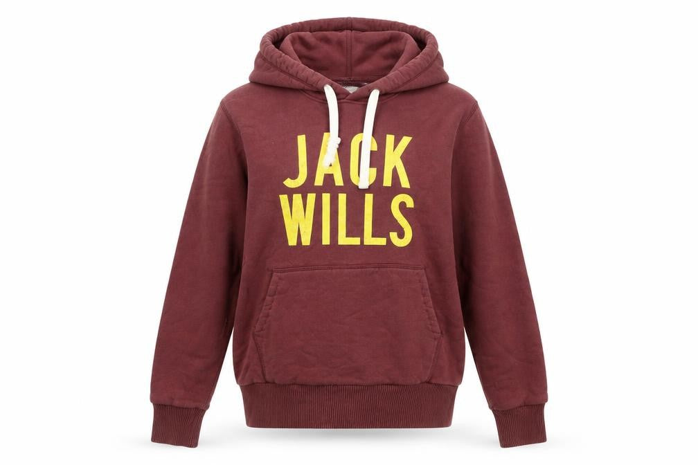 Mens UK Size XS Jack Wills Brown Pullover Hoodie