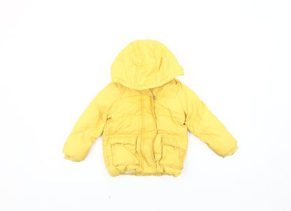 Marks and Spencer Unisex Yellow Puffer Jacket 12-18 Months