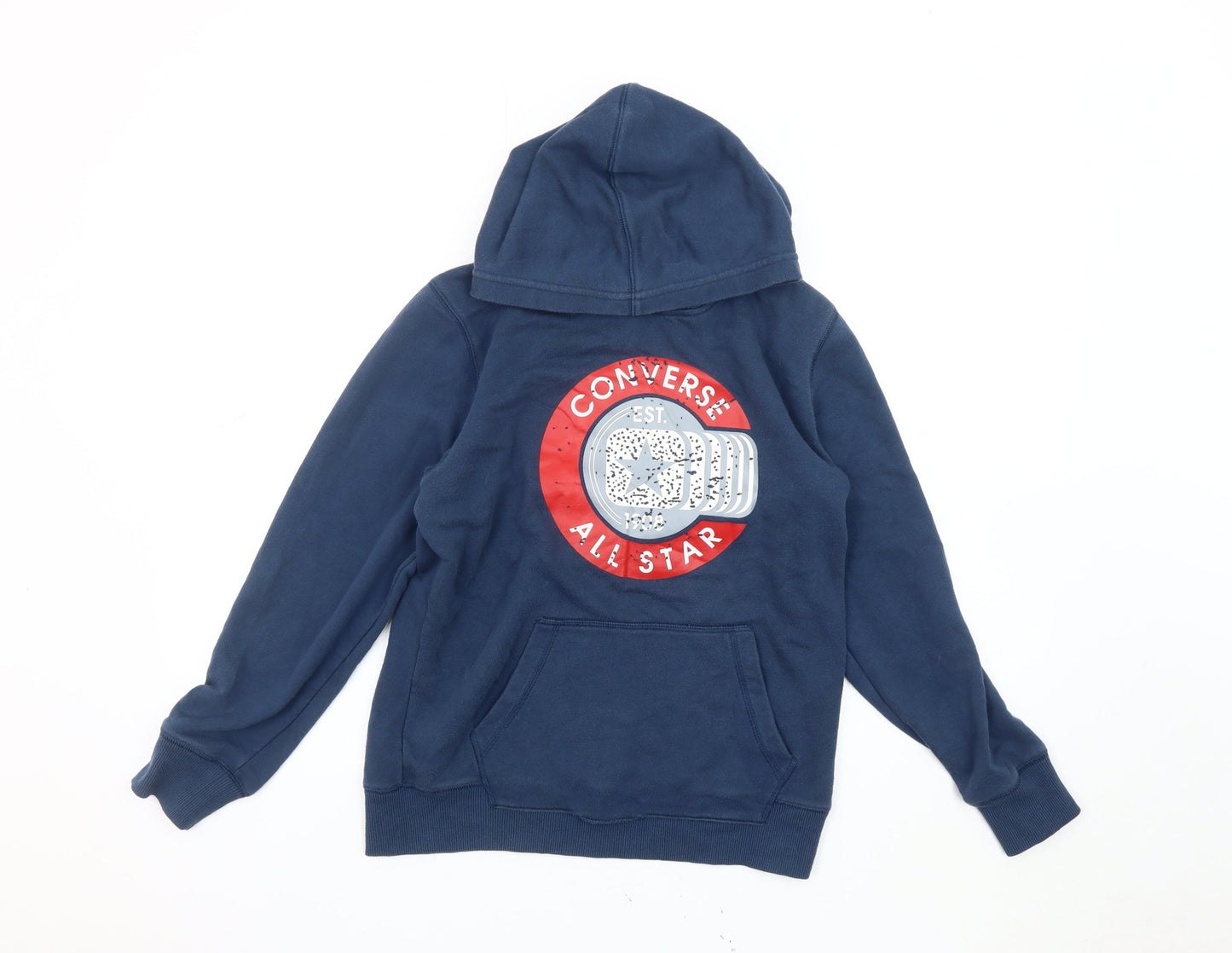 Converse Boys Blue Pullover Hoodie 12-13 Years Graphic Logo