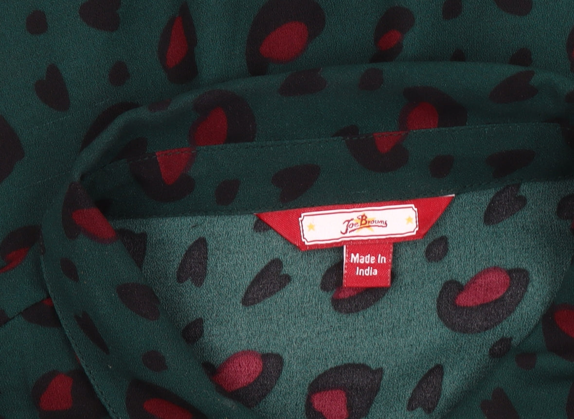 Joe Browns Women's Green Animal Print Blouse Size 14