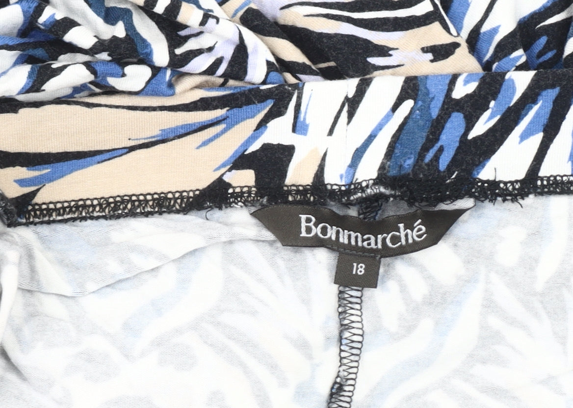 Bonmarché Women's Multicoloured A-Line Skirt - Size 18