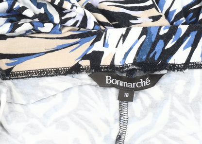 Bonmarché Women's Multicoloured A-Line Skirt - Size 18