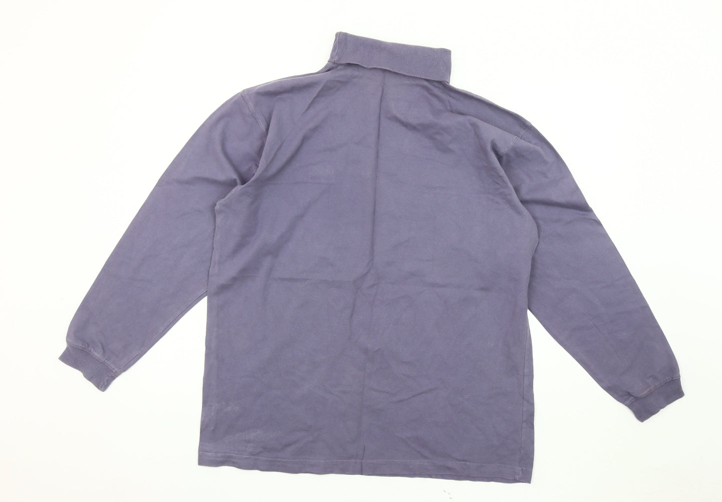 Cotton Traders Grey High Neck Long Sleeve Top, L